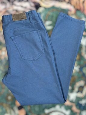 Johnnie-O Atlas Lightweight Stretch Performance 5-Pocket Pants Blue 32x30